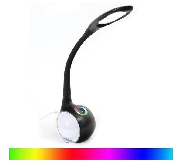 LED RGB Stmievateľná stolná lampa LED/7W/230V čierna