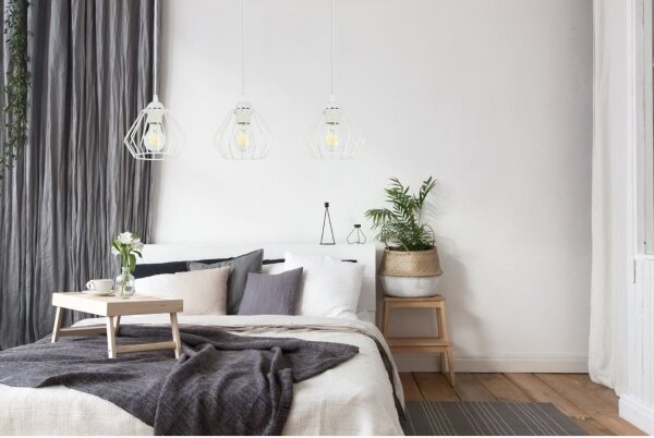 Luster na lanku CEED 3xE27/60W/230V biela