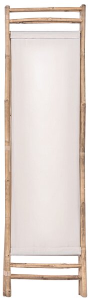 3-dielna záhradná zástena svetlohnedá bambusové drevo 135 x 160 cm Japandi prírodná drevená deliaca stena do spálne