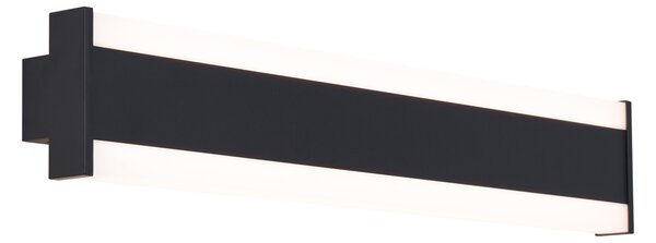 Moderné nástenné svietidlo čierne CCT 60cm vrátane LED IP54 - Vanya