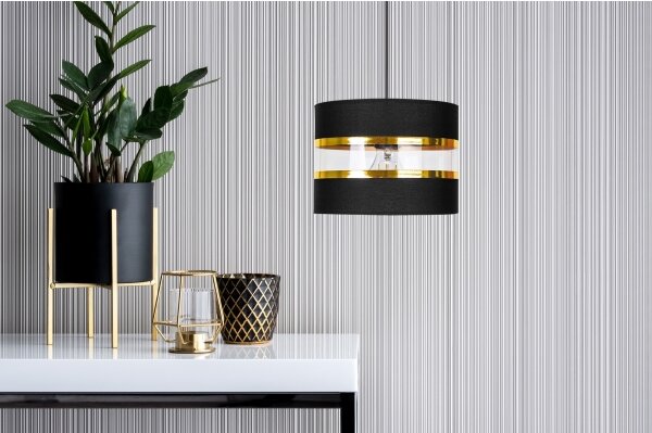 Luster na lanku LIND 1xE27/60W/230V čierna