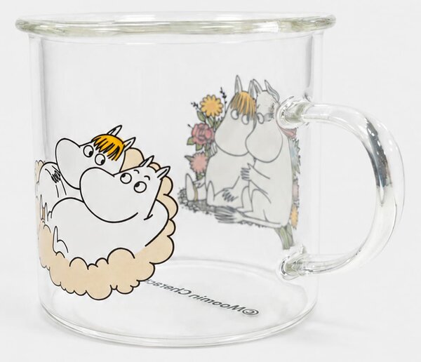Sinsay - Sklenený hrnček s uchom The Moomins - viacfarebná