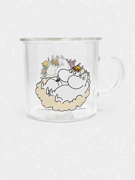 Sinsay - Sklenený hrnček s uchom The Moomins - viacfarebná