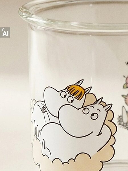 Sinsay - Sklenený hrnček s uchom The Moomins - viacfarebná