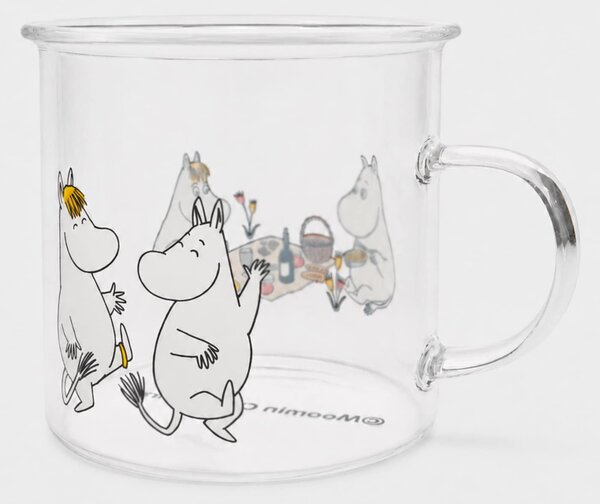 Sinsay - Sklenený hrnček s uchom The Moomins - viacfarebná