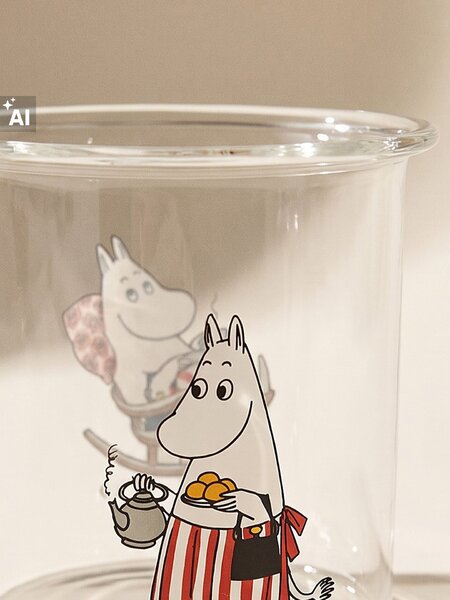 Sinsay - Sklenený hrnček s uchom The Moomins - viacfarebná