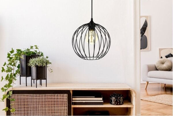 Luster na lanku MATT 1xE27/60W/230V