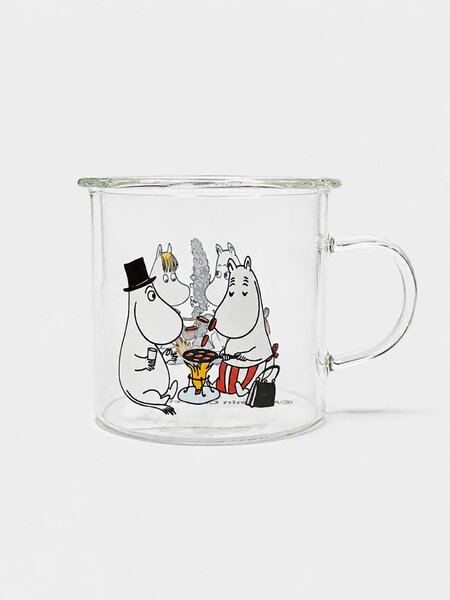 Sinsay - Sklenený hrnček s uchom The Moomins - viacfarebná