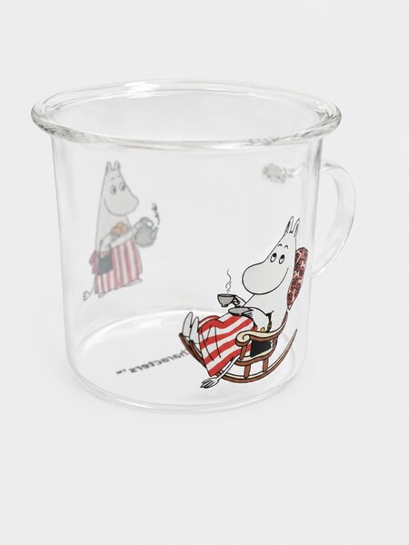 Sinsay - Sklenený hrnček s uchom The Moomins - viacfarebná
