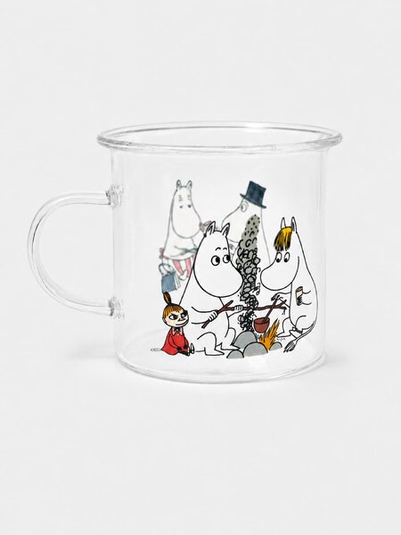 Sinsay - Sklenený hrnček s uchom The Moomins - viacfarebná