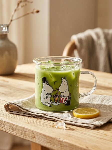 Sinsay - Sklenený hrnček s uchom The Moomins - viacfarebná