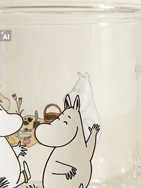 Sinsay - Sklenený hrnček s uchom The Moomins - viacfarebná