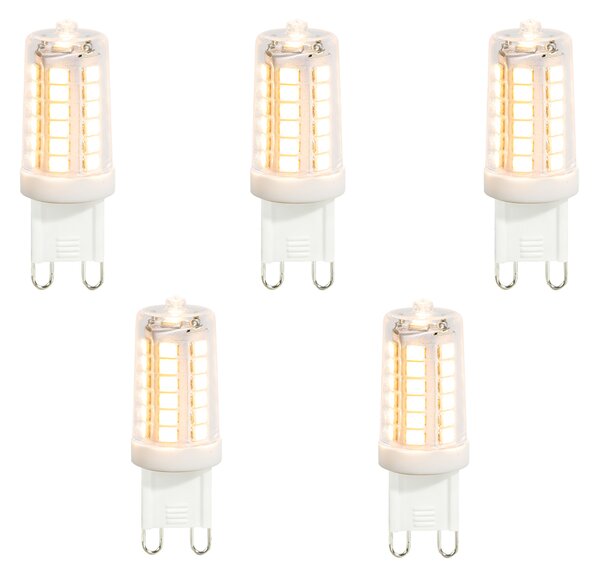 Sada 5 LED žiaroviek G9 číra 3,5W 480 lm 2700K