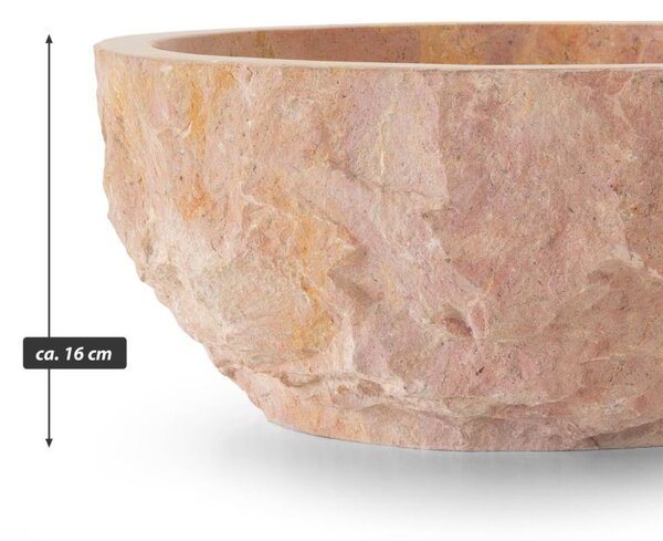 Umývadlo z prírodného kameňa Savona, Ø 35 - 40 cm