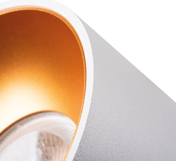 Kanlux 27576 - Podhľadové svietidlo MINI RITI 1xGU10/25W/230V biela/zlatá