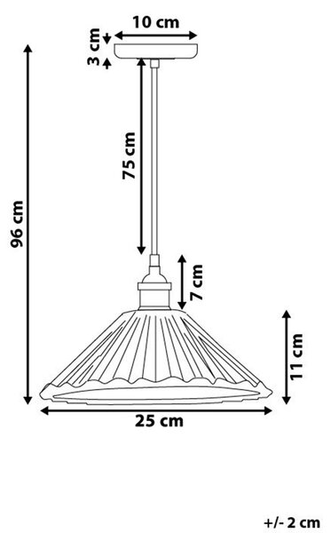 Závesná lampa priehľadná sklenená kovový okrúhly tvar s 1 žiarovkou klasický štýl osvetlenie