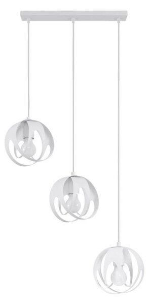 Sollux SL.1085 - Luster na lanku TULOS 3xE27/60W/230V biela