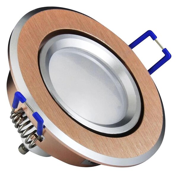 LED Podhľadové svietidlo SLNKO OLAL 1xGU10/3,5W/230V 3000K pr. 8,4 cm zlatá