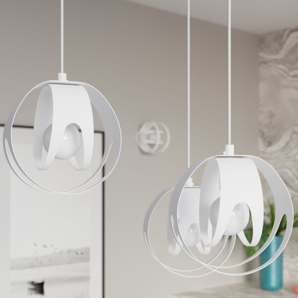 Sollux SL.1084 - Luster na lanku TULOS 3xE27/60W/230V biela