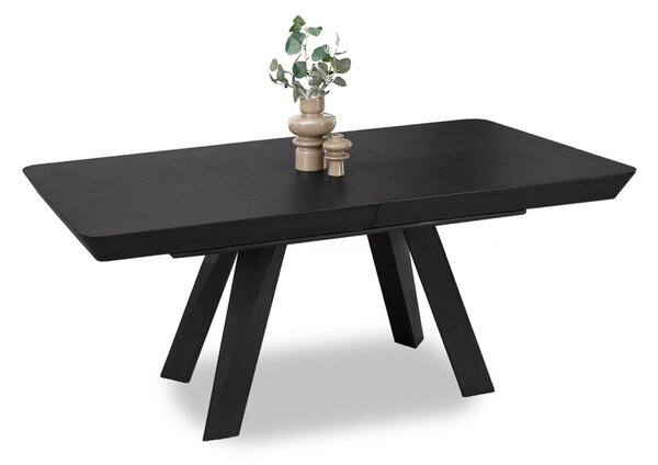 Rozkladací jedálenský stôl 180(380)x100 ZENON - čierny