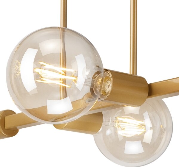 Luster na tyči ASTRID 4xE27/60W/230V zlatá