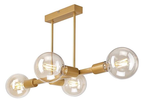 Luster na tyči ASTRID 4xE27/60W/230V zlatá