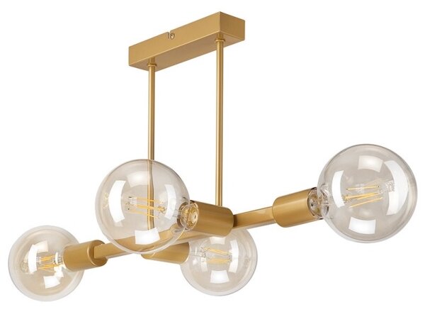 Luster na tyči ASTRID 4xE27/60W/230V zlatá