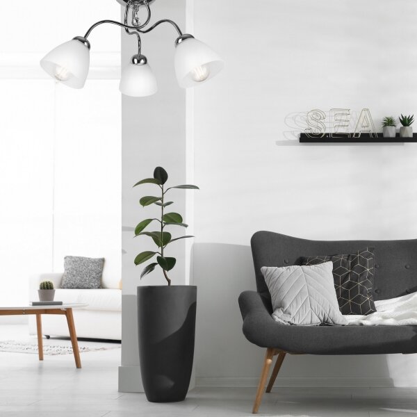 Prisadený luster MIRANDA 3xE27/60W/230V lesklý chróm