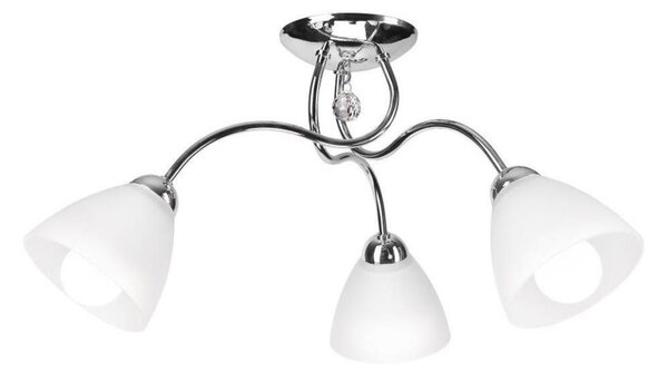 Prisadený luster MIRANDA 3xE27/60W/230V lesklý chróm