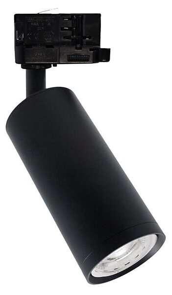 Bodové svietidlo do lištového systému MICA 1xGU10/25W/230V 3-fázové čierna