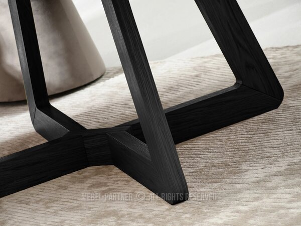 Okrúhly rozkladací stôl 130(230)x130 SABRIN - čierny