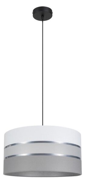 Luster na lanku CORAL 1xE27/60W/230V pr. 40 cm biela/šedá