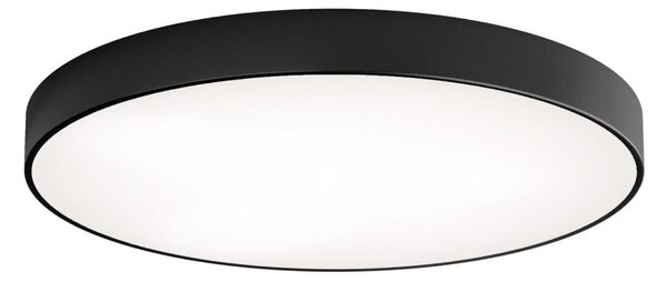 Stropné svietidlo s pohybovým senzorom CLEO 6xE27/24W/230V, priemer 80 cm, čierne