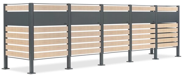 Skriňa pre 5 odpadkových košov 120l alebo 240l Breda CoverTech