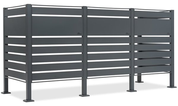 Puzdro pre 3 odpadkové koše 120l alebo 240l Halen CoverTech antracit