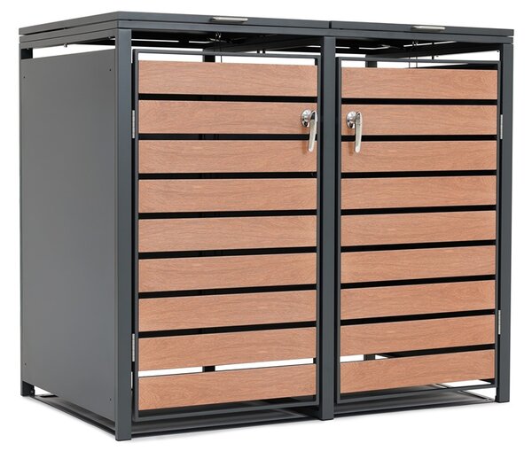 Skriňa pre 2 odpadkové koše 120l alebo 240l Bremen CoverTech