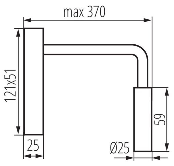 Kanlux 32522 - LED Flexibilná lampička TONIL LED/2,7W/230V čierna