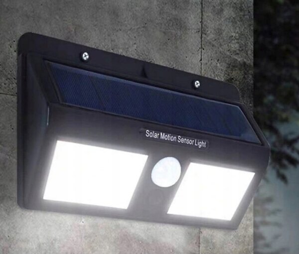 LED solárne nástenné svietidlo so senzorom LED/1,2W/3,7V 1200 mAh IP44