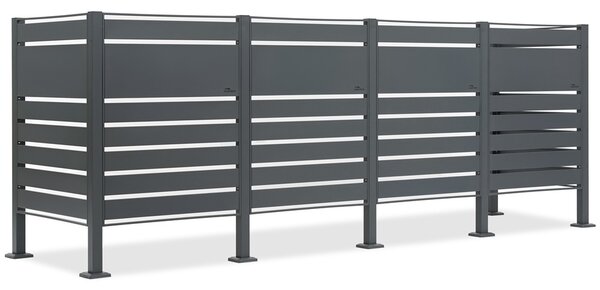 Puzdro pre 4 120l alebo 240l odpadkové koše Halen CoverTech antracit