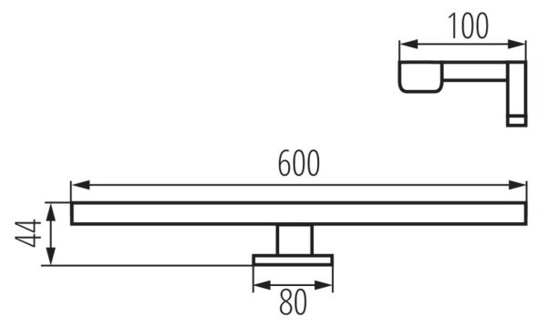 Kanlux 34934 - LED Kúpeľňové osvetlenie zrkadla ASTIM LED/12W/230V IP44 biela