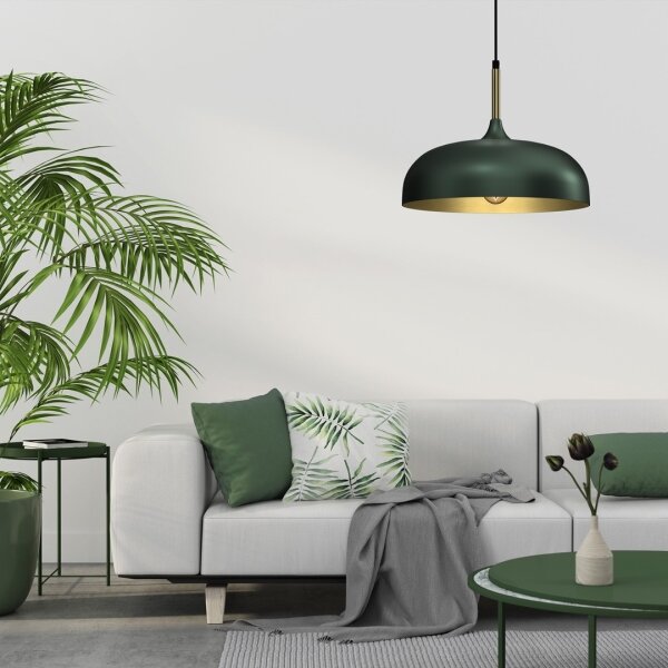Brilagi - Luster na lanku ABRAHAM 1xE27/60W/230V pr. 35 cm zelená