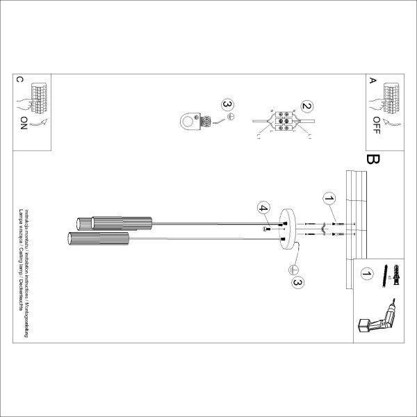 Brilagi - LED luster na lanku CRESTO 3xGU10/10W/230V krémový