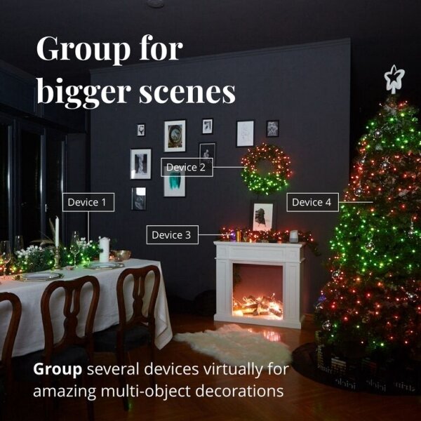 Twinkly TWS250SPP-BEU - LED RGB Vonkajšia svetelná reťaz 250xLED 23,5m IP44 Wi-Fi