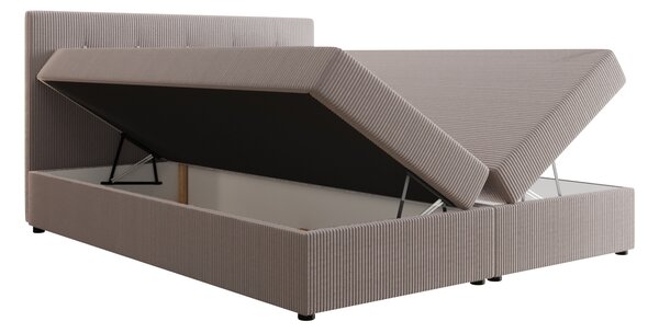 Manželská posteľ 180x200 STIG 11 s úložným priestorom - svetlo hnedá