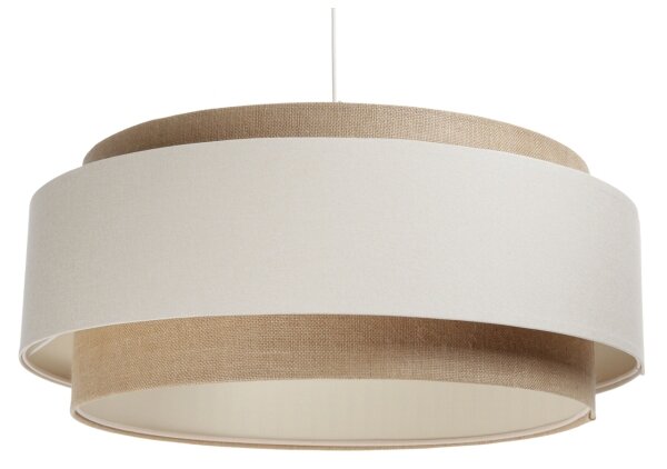 Luster na lanku DOBLO 1xE27/60W/230V krémová/béžová