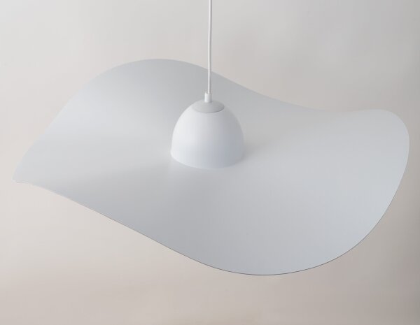 Luster na lanku KAPELLO 1xE27/60W/230V pr. 76 cm biela/zlatá