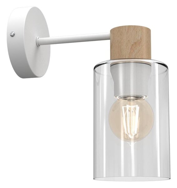 Nástenná lampa MADERA 1xE27/60W/230V biela/drevo
