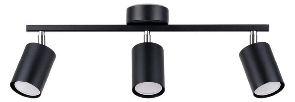 Sollux SL.1128 - Bodové svietidlo LEMMI 3xGU10/40W/230V čierna