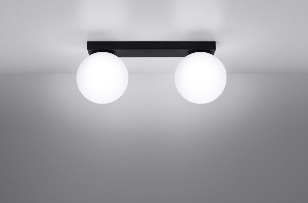 Sollux SL.1152 - Stropné svietidlo YOLI 2xG9/12W/230V čierna