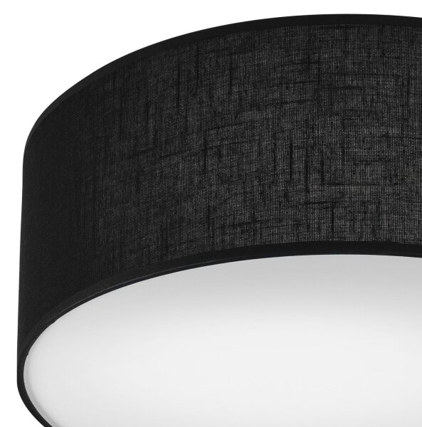 Stropné svietidlo SIRJA 1xE27/60W/230V pr. 35 cm čierna